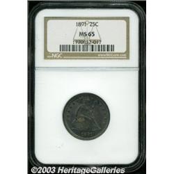 1891 25C MS65 NGC.