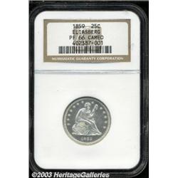 1859 25C PR66 Cameo NGC.