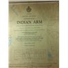 Image 2 : VINTAGE NAUTICAL MAP "INDIAN ARM" (BRITISH COLUMBIA)