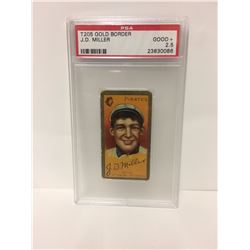 T205 GOLD BORDER J.D MILLER (GOOD + 2.5) PSA