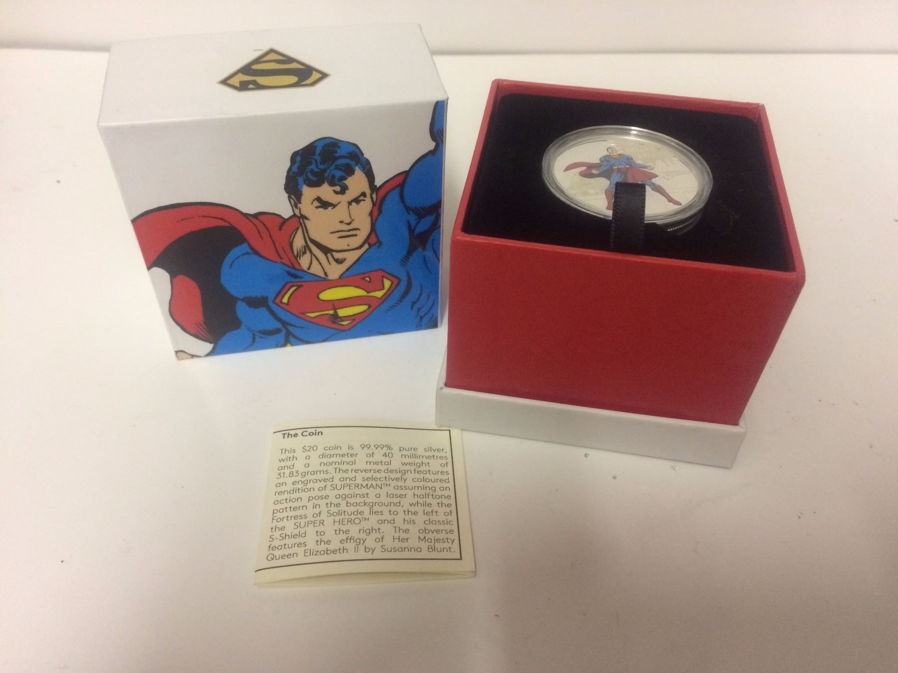 Canada 2016 $20 Superman Man Of Steel Silver Coin DC Comics™ Orignals