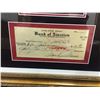 Image 2 : MARILYN MONROE FRAMED PHOTO W/ FACSIMILE CHEQUE
