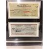 Image 2 : MARILYN MONROE & JOE DIMAGGIO SIGNED CHEQUE & PHOTO DISPLAY - 17 X 11