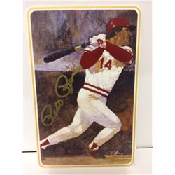 1988 Cooperstown Clout Diamond Collection MLB Pete Rose Autograph Ceramic Card