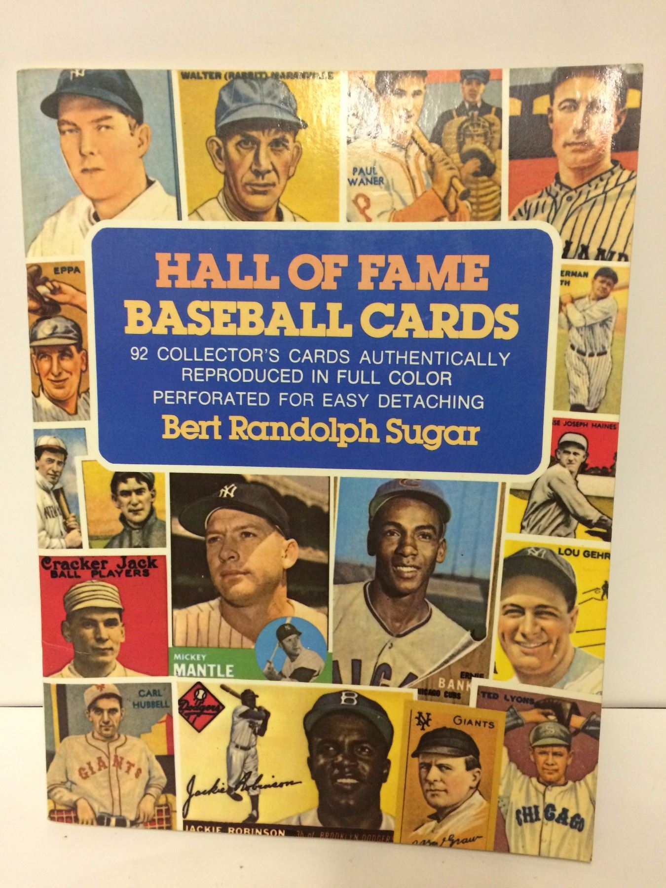 Hall of Fame Baseball Cards by Sugar (1978 Dover) Bert Randolph Paperback