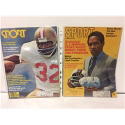 1978 SPORT MAGAZINE LOT W/ O.J SIMPSON COVER