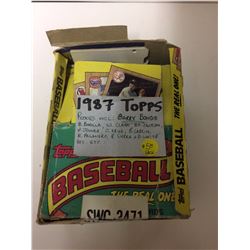 1987 TOPPS BASEBALL TRADING CARDS (ROOKIES- BONDS, BONILLA, CLARK & MORE...)
