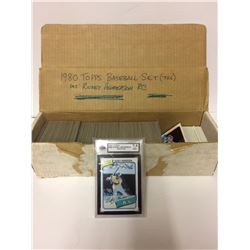 1980 TOPPS BASEBALL SET (726 CARDS) INCLUDES RICKEY HENDERSON ROOKIE