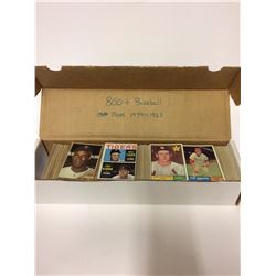 1959-63 TOPPS BASEBALL CARDS (800 + CARDS)