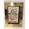 SIGNED EDDIE SHACK "THE POP SHOPPE" POSTCARD FRAMED