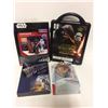 Image 1 : STAR WARS TOY LOT (STORM TROOPER PAPER CRAFT CHARACTER,BOOK & MAGNETIC PLAY SET)