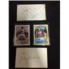 Image 1 : AUTOGRAPHED SPORTS & INDEX CARDS LOT (JIM HART, JOHNNY VANDER MEER)