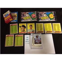 MLB BASEBALL TRADING CARDS LOT (1981 TOPPS STICKER 1-262, TOPPS SETS & MORE)