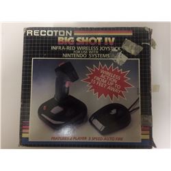 VINTAGE RECOTON BIG SHOT 4 INFRA RED WIRELESS JOYSTICK NINTENDO