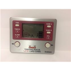 SUPER RARE LCD CARD GAME TOWERING RESCUE