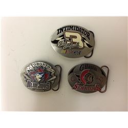 SISKIYOU LIMITED EDITION SPORT BELT BUCKLE LOT (JAYS, SENS, INTIMIDATOR)