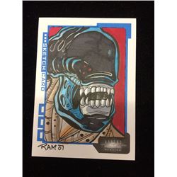 Aliens Vs Predator Requiem Sketch Card S.RM Rich A Molinelli (INKWORKS)