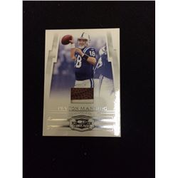 PAYTON MANNING GAME USED JERSEY MEMORABILIA CARD