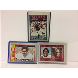 OJ SIMPSON SPORTS CARD LOT