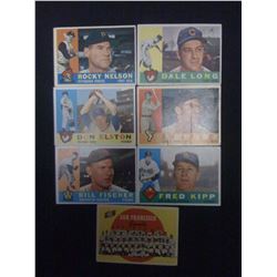 6 1960 TOPPS MLB 1959 1ST YR. GIANTS