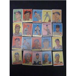1958 TOPPS MLB K.C. A'S MILWAUKEE BRAVES