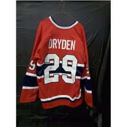 KEN DRYDEN AUTOGRAPHED JERSEY WITH COA