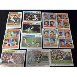 1974 TOPPS  MLB ROOKIE, WORLD SERIES CARDS