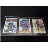Image 1 : FUHR ROOKIE, GRETZKY MESSIER CARD DISPLAY