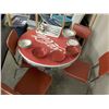 Image 1 : VINTAGE STYLED COCA COLA KITCHEN TABLE AND CHAIRS WITH DISHES AND CUTLERY