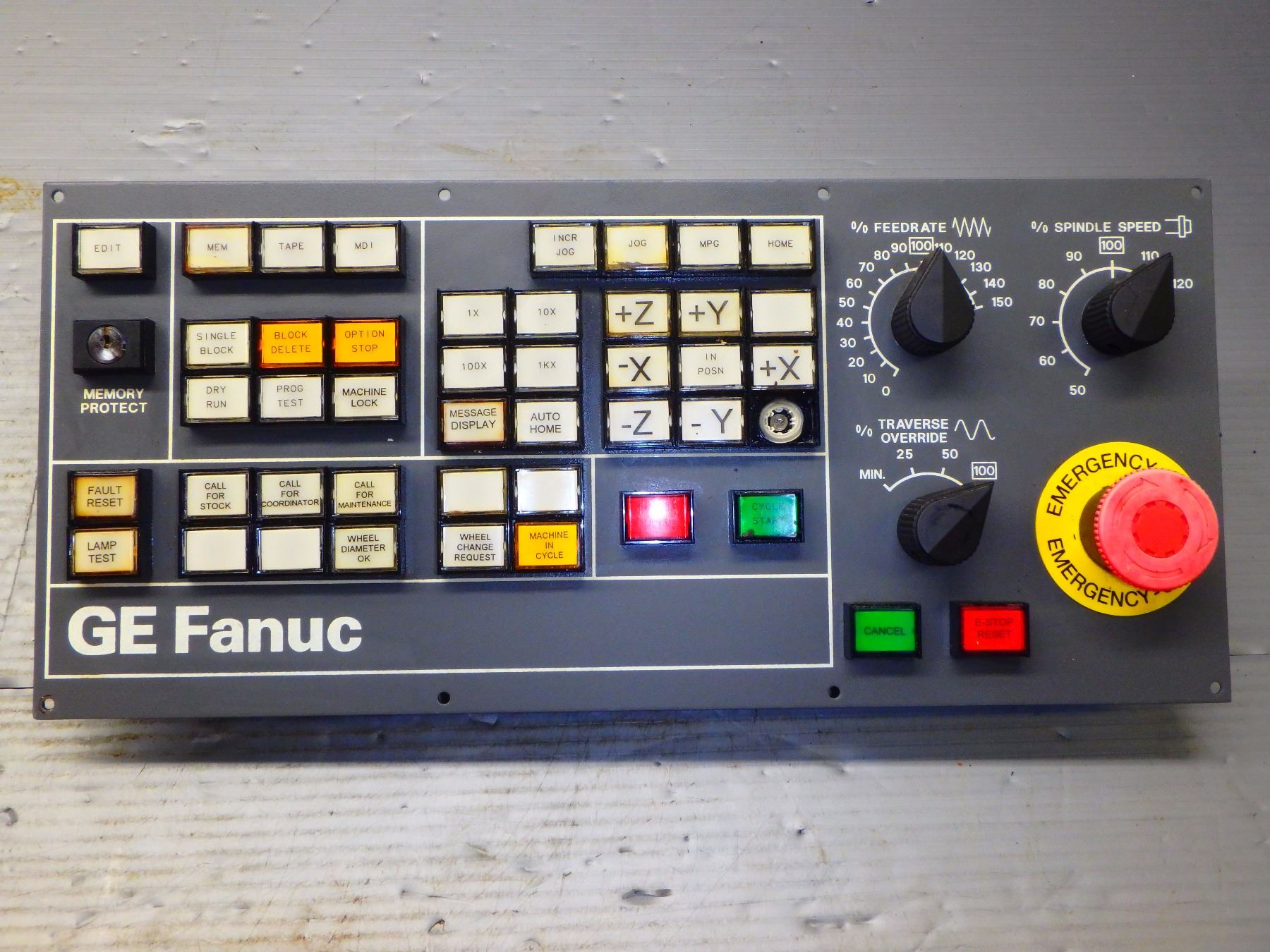 Fanuc Machine Operator Panel FANUC 44C741055-G01R08 OPERATORS PANEL