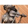 Image 2 : Musical Violin Player Bronze Sculpture