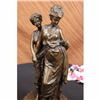 Image 2 : Sancient Grecian Women Bronze Sculpture on Marble Base