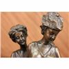 Image 3 : Sancient Grecian Women Bronze Sculpture on Marble Base