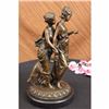 Image 4 : Sancient Grecian Women Bronze Sculpture on Marble Base