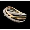 Image 1 : 0.35 ctw Diamond Ring - 14KT Yellow, White, And Rose Gold
