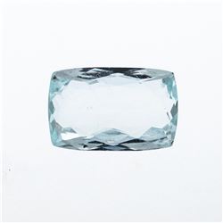 6.90 ct. Natural Cushion Cut Aquamarine