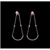 0.69 ctw Diamond Earrings - 14KT Rose Gold