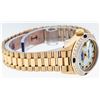 Image 7 : Rolex 18KT Yellow Gold President Emerald and Diamond Ladies Watch