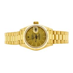 Rolex 18KT Yellow Gold Ladie's Presidential Wristwatch