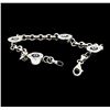 Image 4 : 1.35 ctw Diamond Evil Eye Bracelet - 14KT White Gold