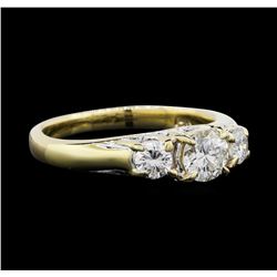 0.85 ctw Diamond Ring - 14KT Yellow Gold