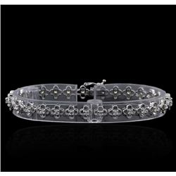 1.13 ctw Diamond Bracelet - 14KT White Gold