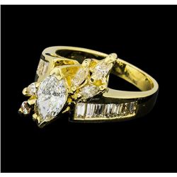 2.00 ctw Diamond Ring - 14KT Yellow Gold