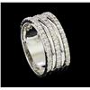 Image 4 : 0.87 ctw Diamond Ring - 14KT White Gold