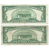 Image 3 : 1953 $5 Silver Certificate Currency Lot of 2