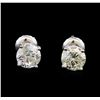 Image 1 : 1.48 ctw Diamond Stud Earrings - 14KT White Gold