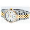 Image 3 : Rolex Two Tone Diamond and Emerald DateJust Men's Watch