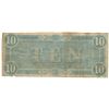 Image 2 : 1864 $10 The Confederate States of America Note T-68 CC