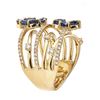 Image 2 : 3.18 ctw Sapphire and Diamond Ring - 18KT Yellow Gold