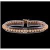 Image 1 : 14KT Rose Gold 2.57 ctw Diamond Tennis Bracelet